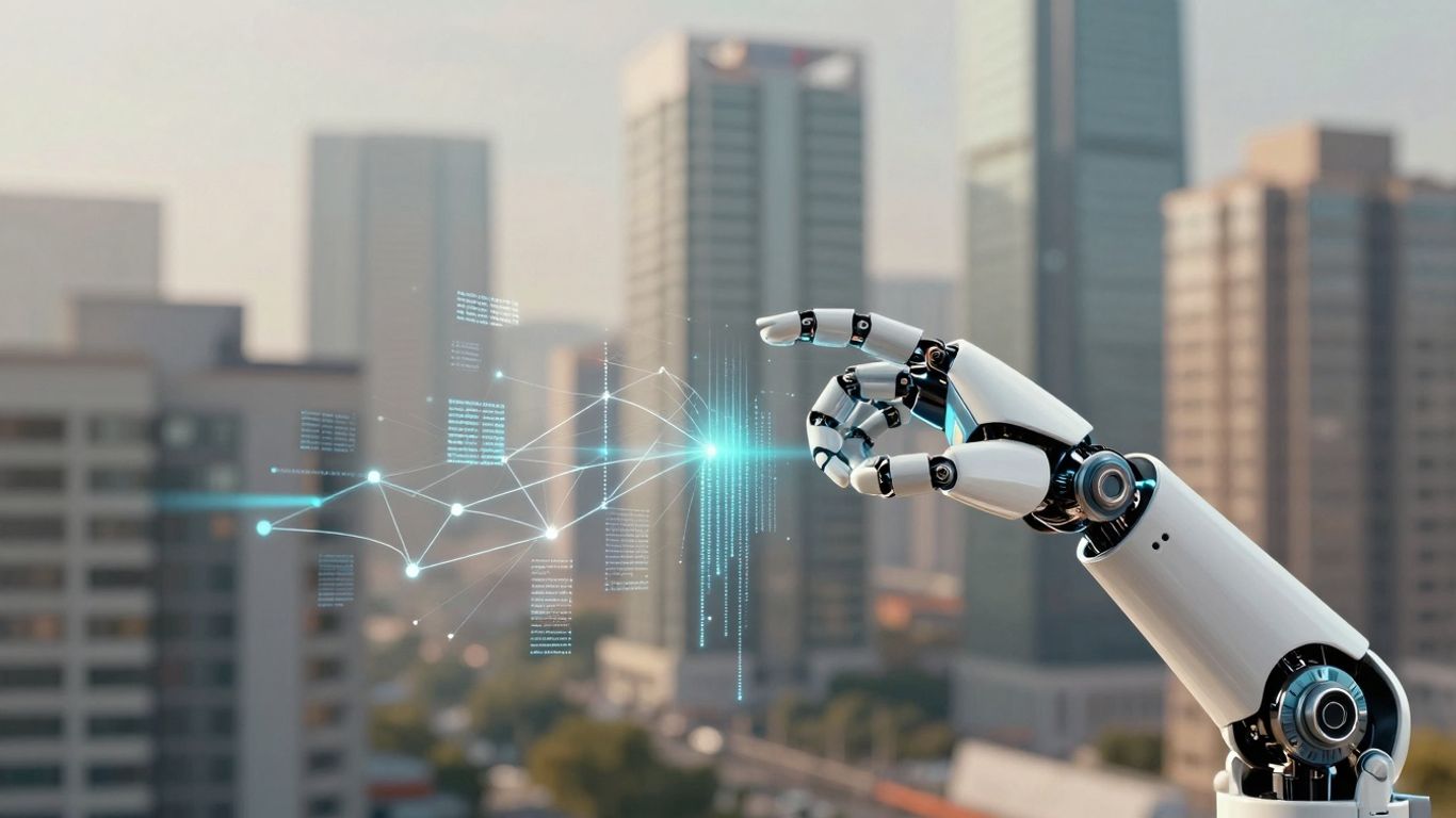 AI automating customer support for business products.