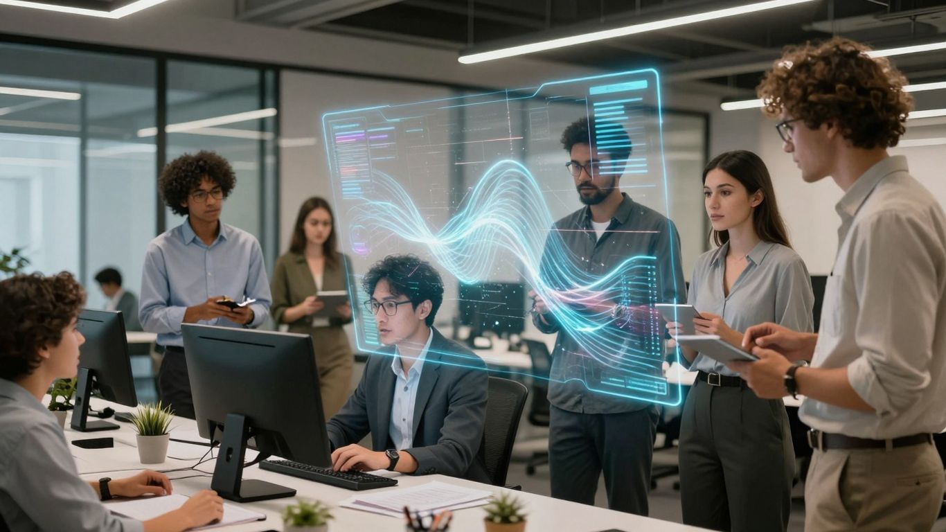 AI automation enhancing customer support experience.