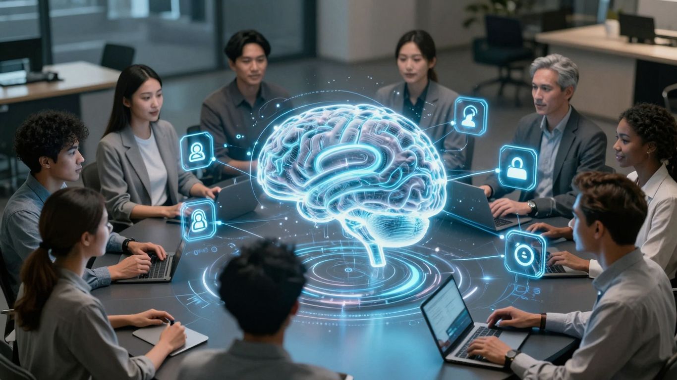 AI brain interface providing instant customer support.