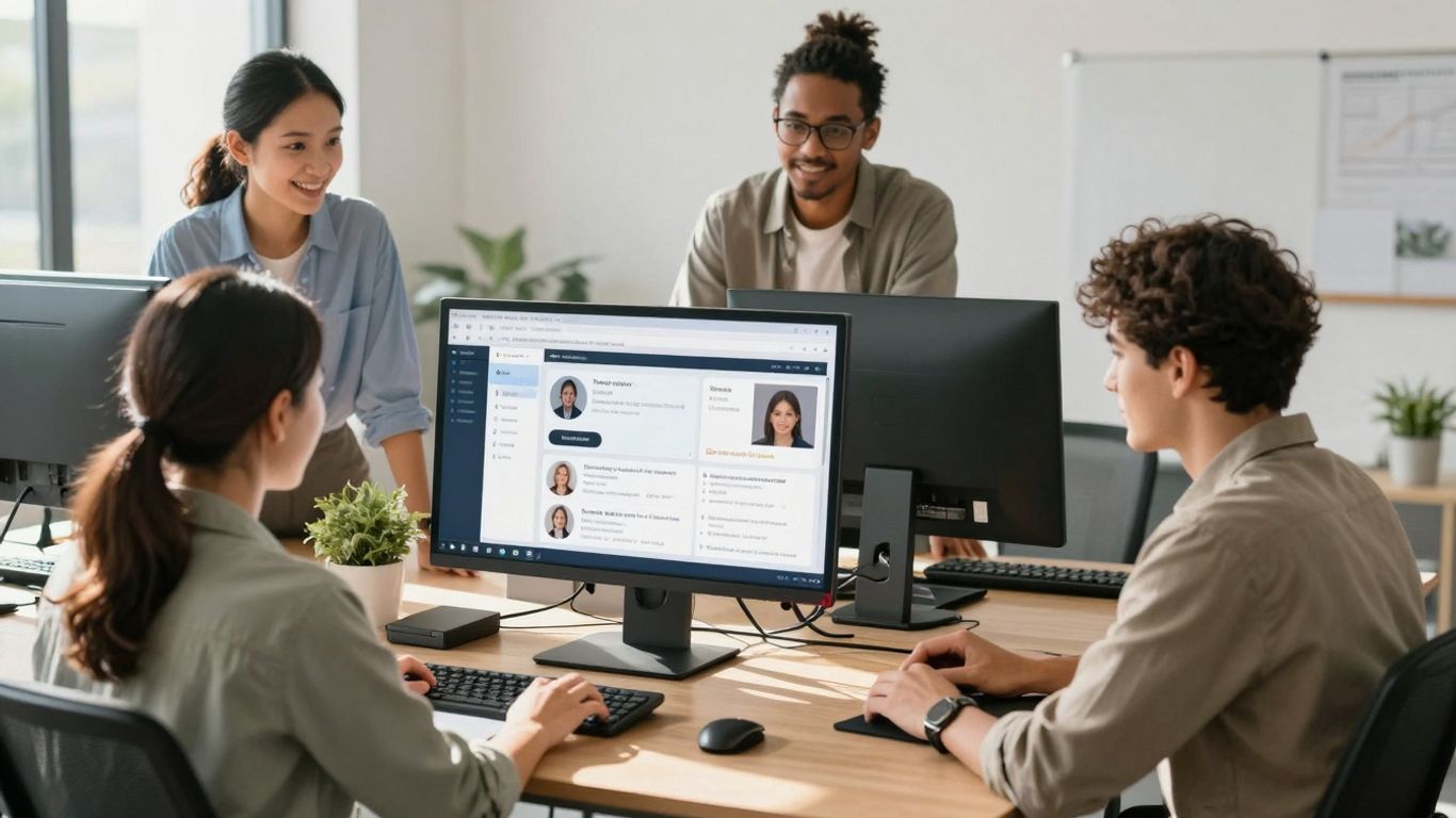 Gladly AI platform interface on a computer screen.