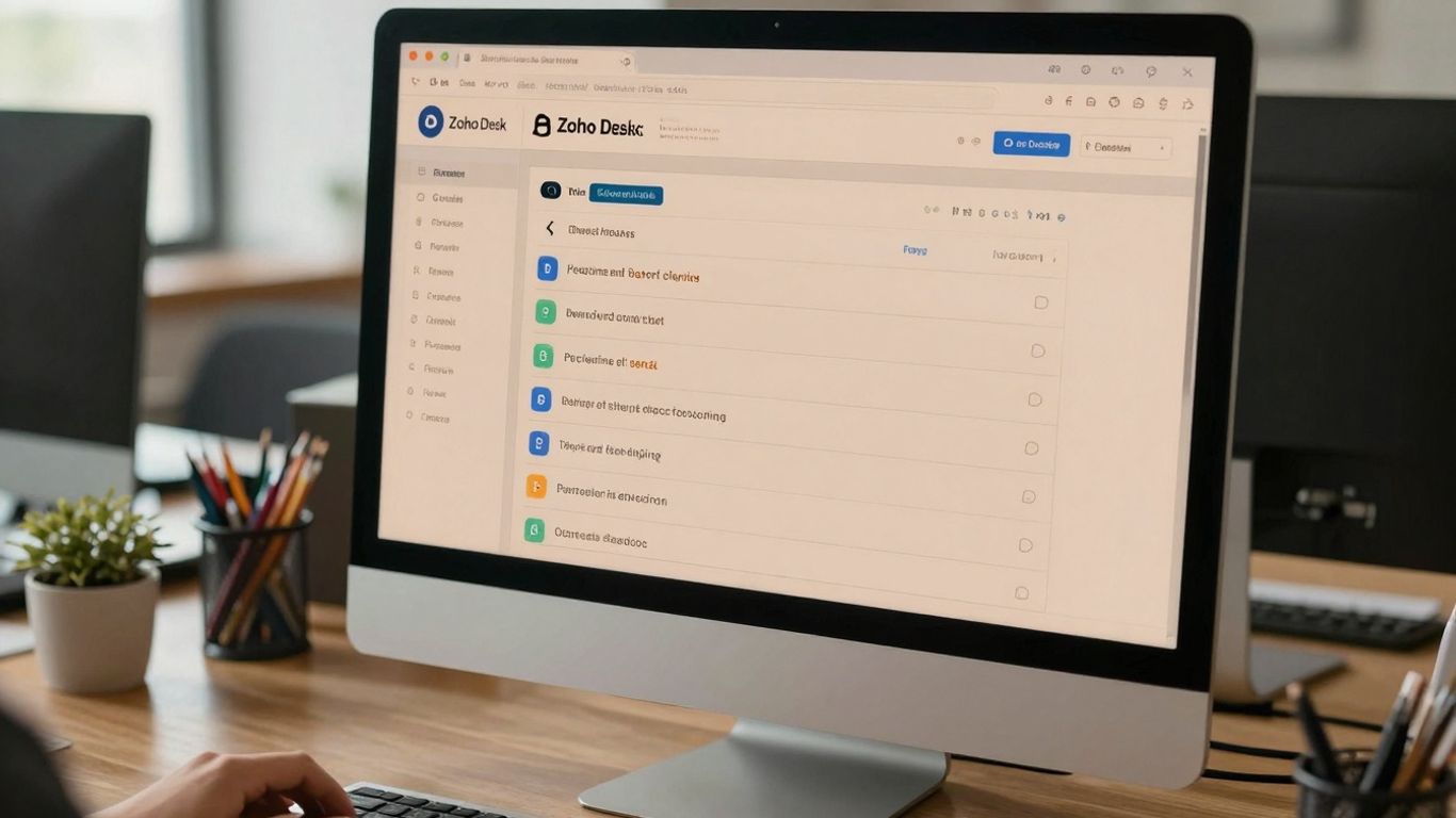 Zoho Desk AI automation platform for customer support.