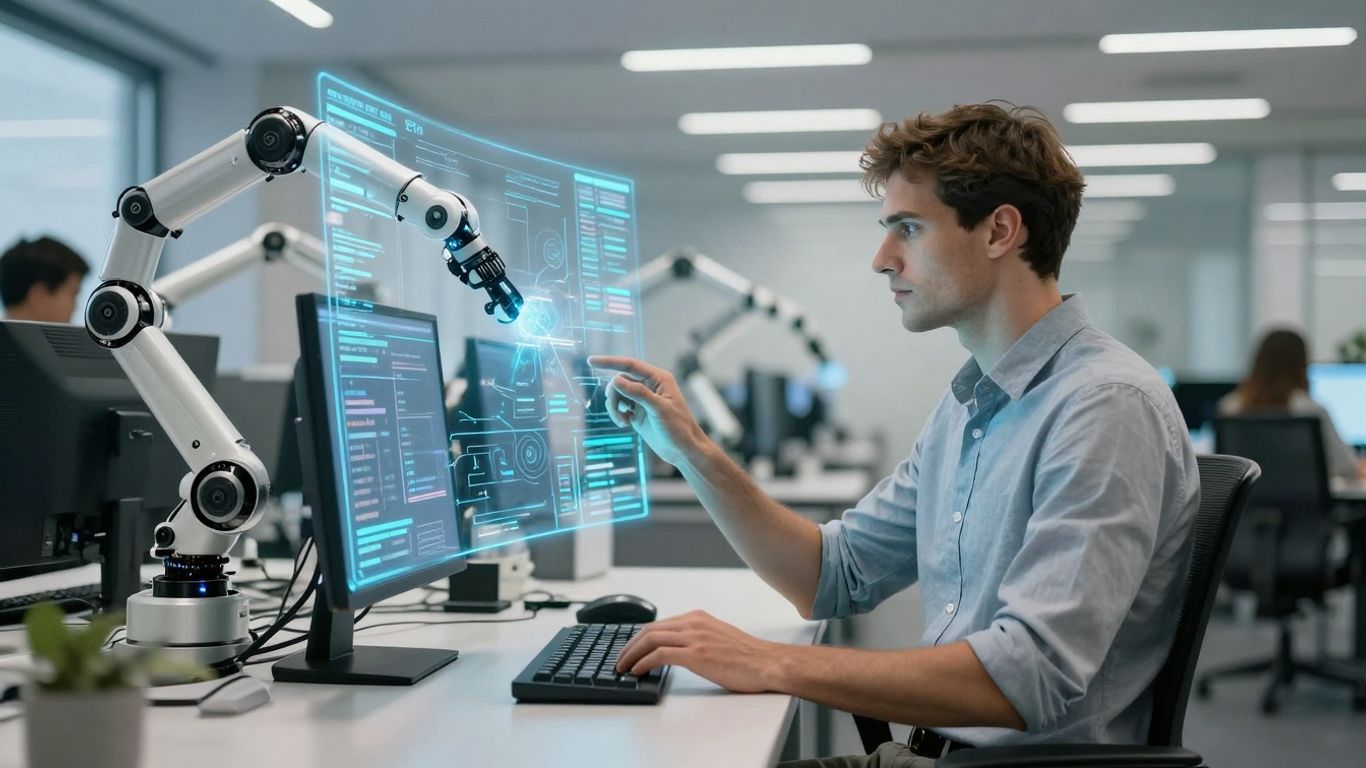 AI interface in Microsoft Teams for customer support automation.