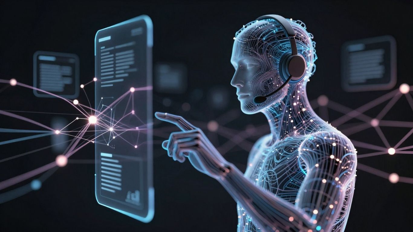 AI automating customer support and data insights.