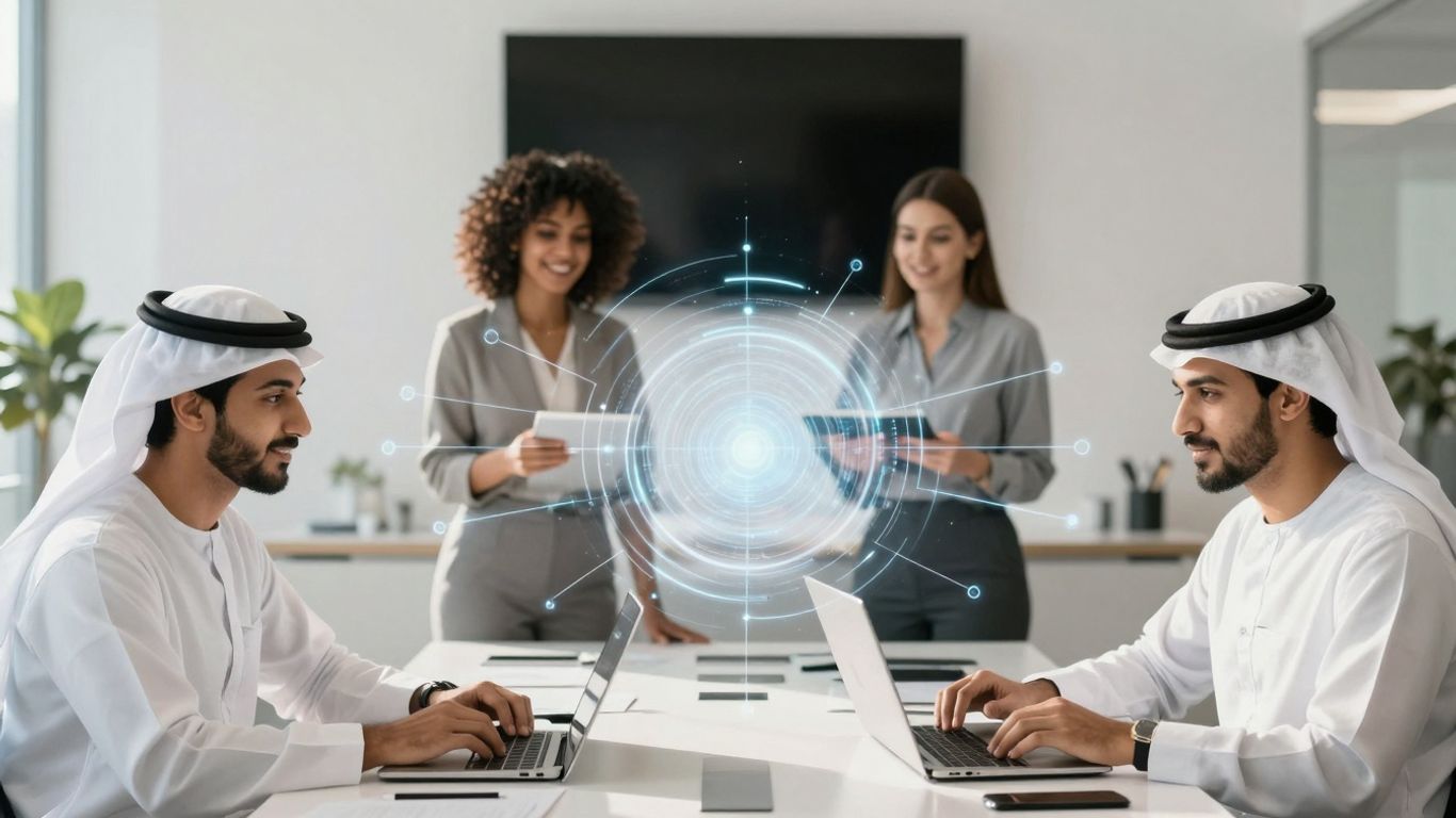 AI automating business processes for enhanced efficiency.