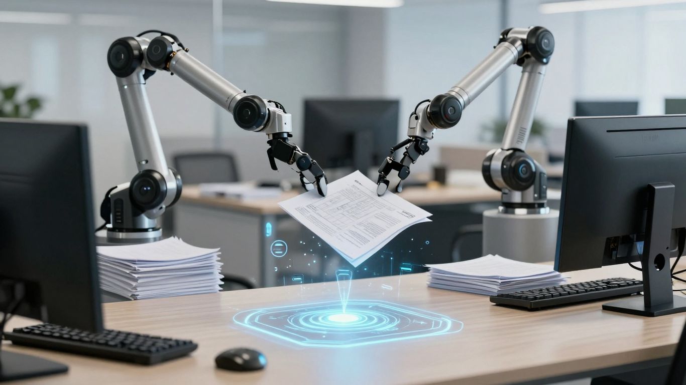 AI automating customer support and reducing costs.