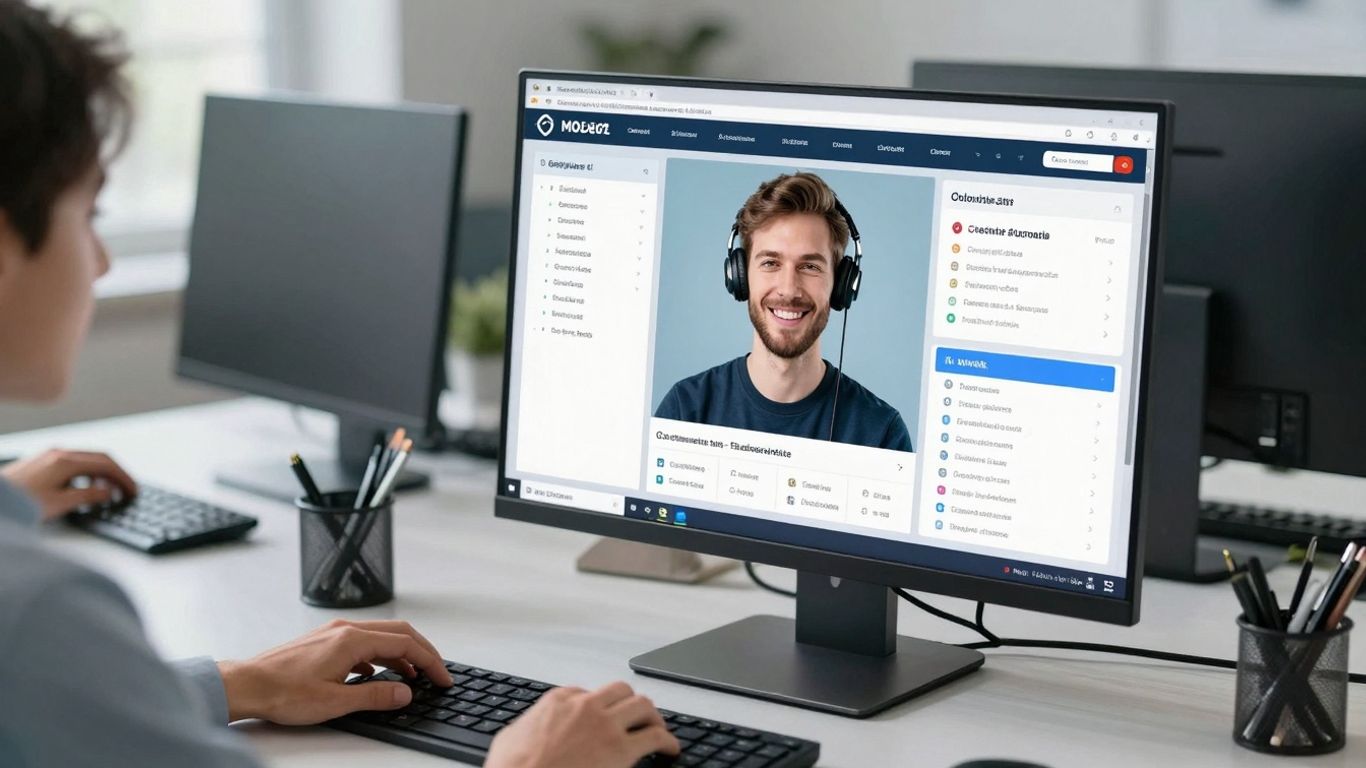 Zendesk AI customer support platform interface on a computer screen.