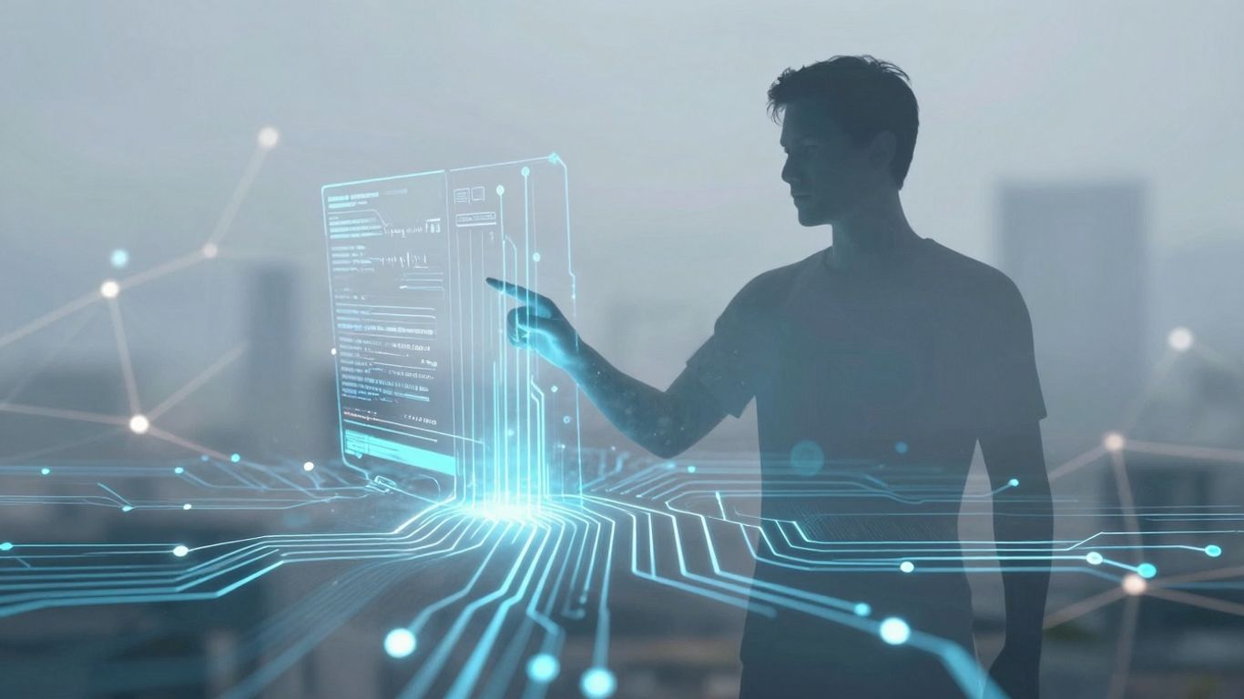 AI interface resolving customer support issues.