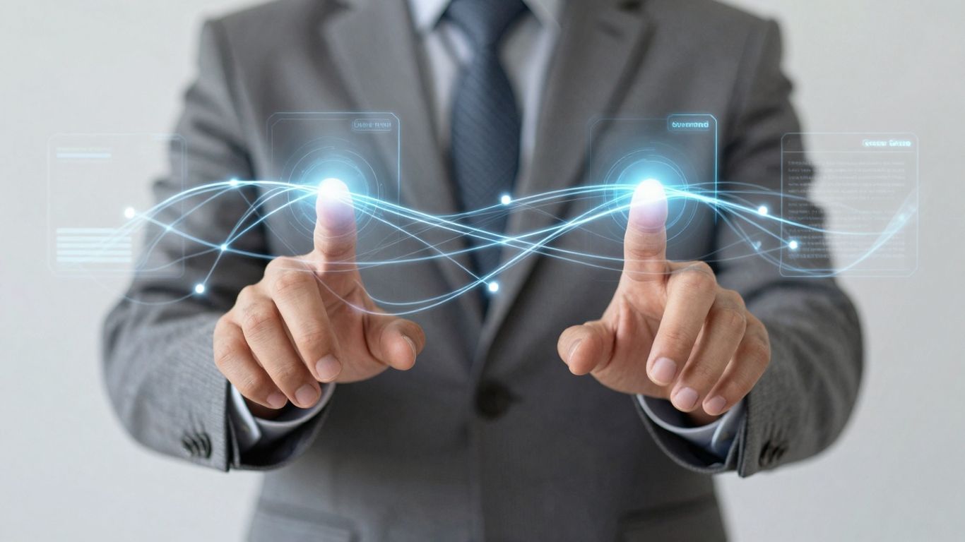 AI automating customer support for business efficiency.