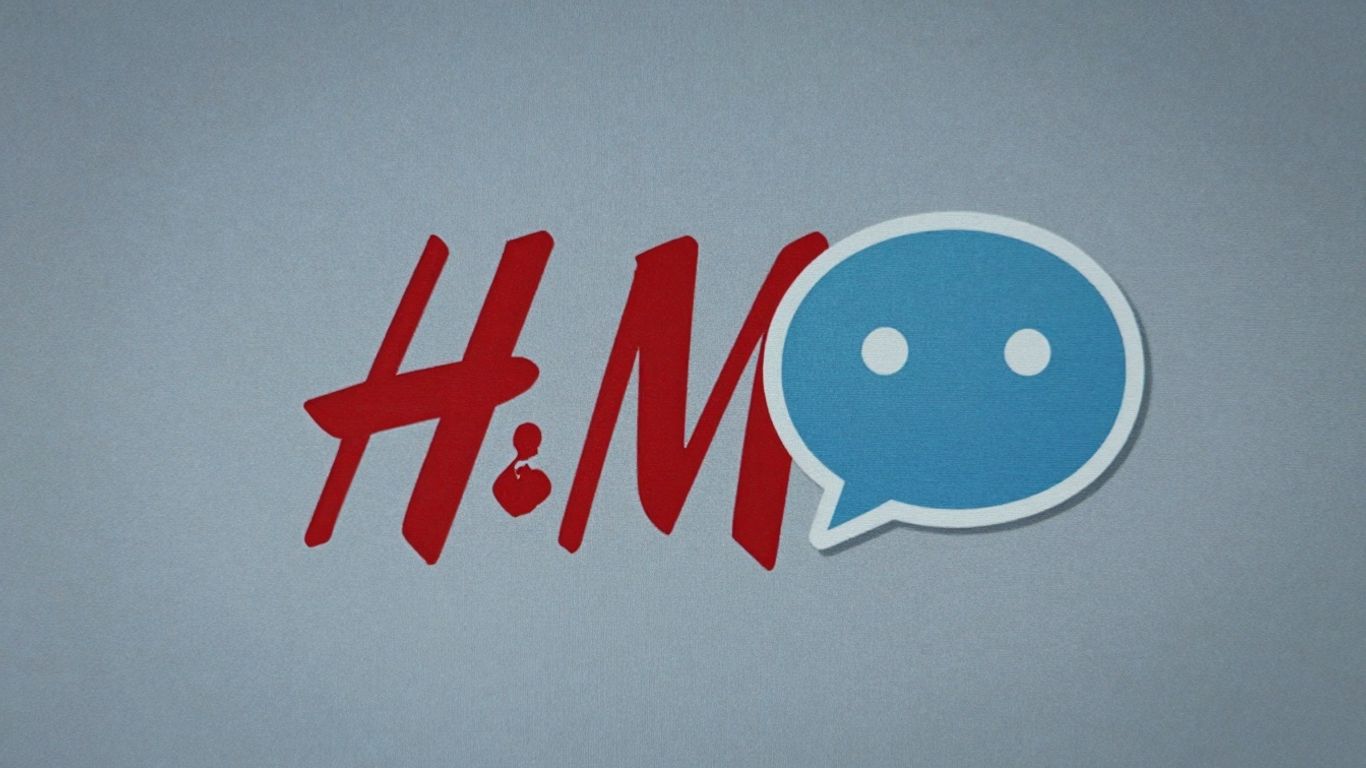 H&M chatbot icon integrated with logo