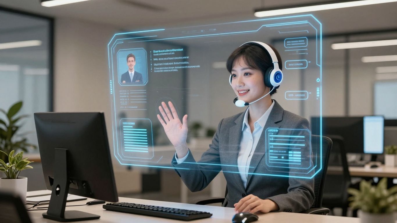 Zoho Zia AI customer support platform interface.