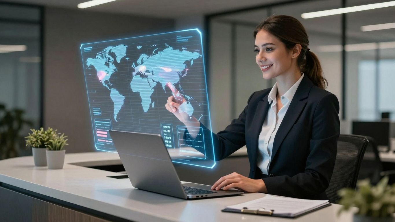 Multilingual AI receptionist managing active times globally.