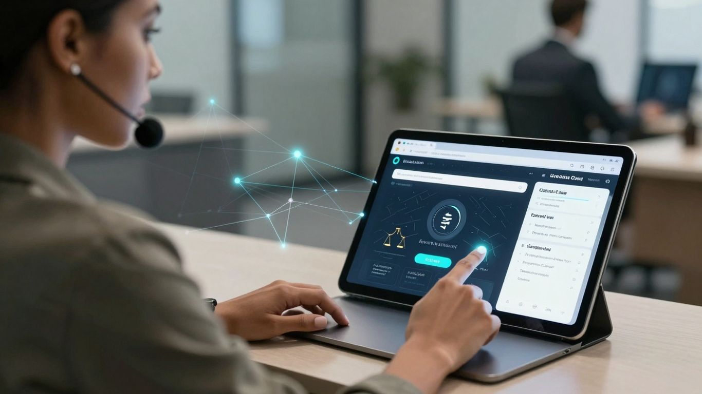 AI receptionist integrated with legal CRM