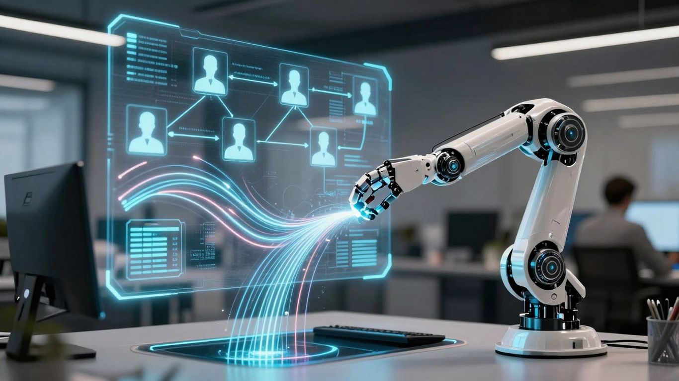 AI automating sales and customer interactions with technology.