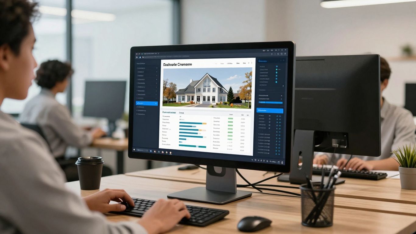 AI real estate lead management software interface