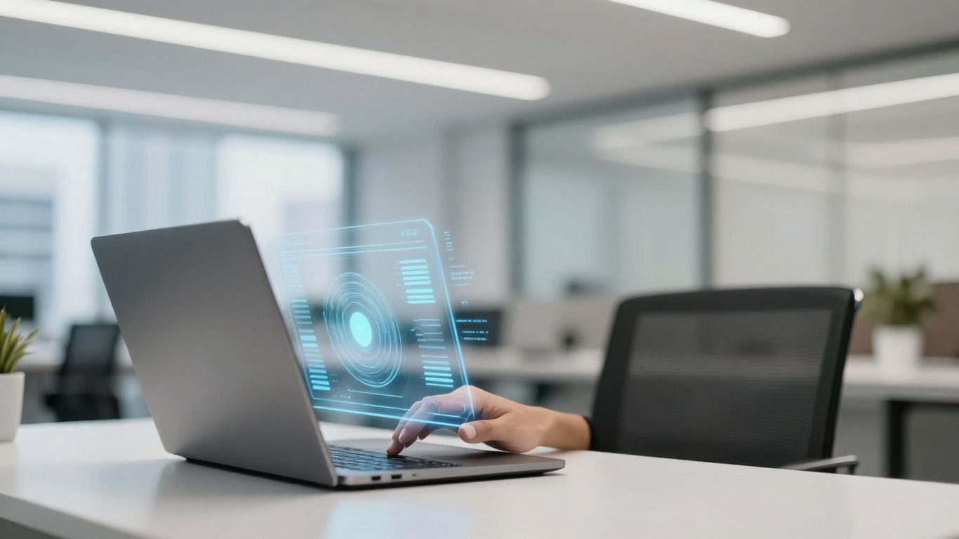 AI managing real estate leads on a futuristic interface.