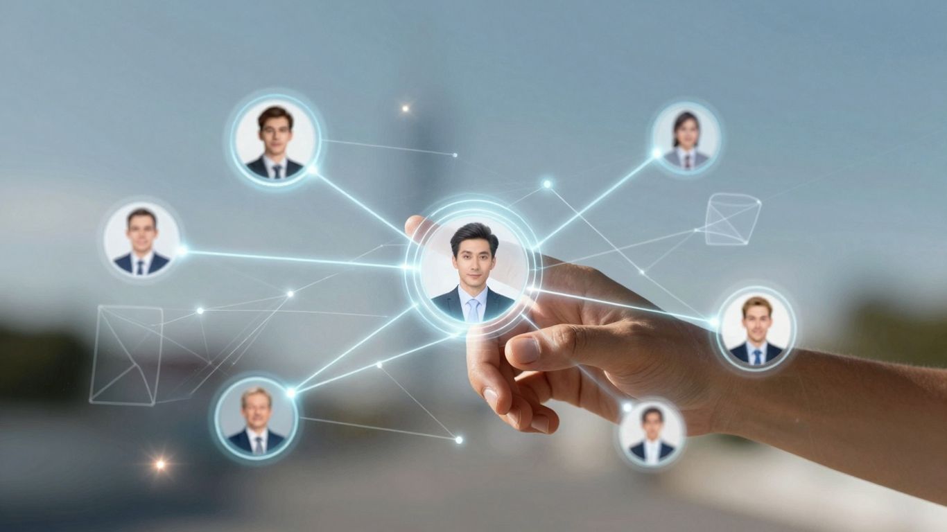 AI lead management and customer engagement interface.