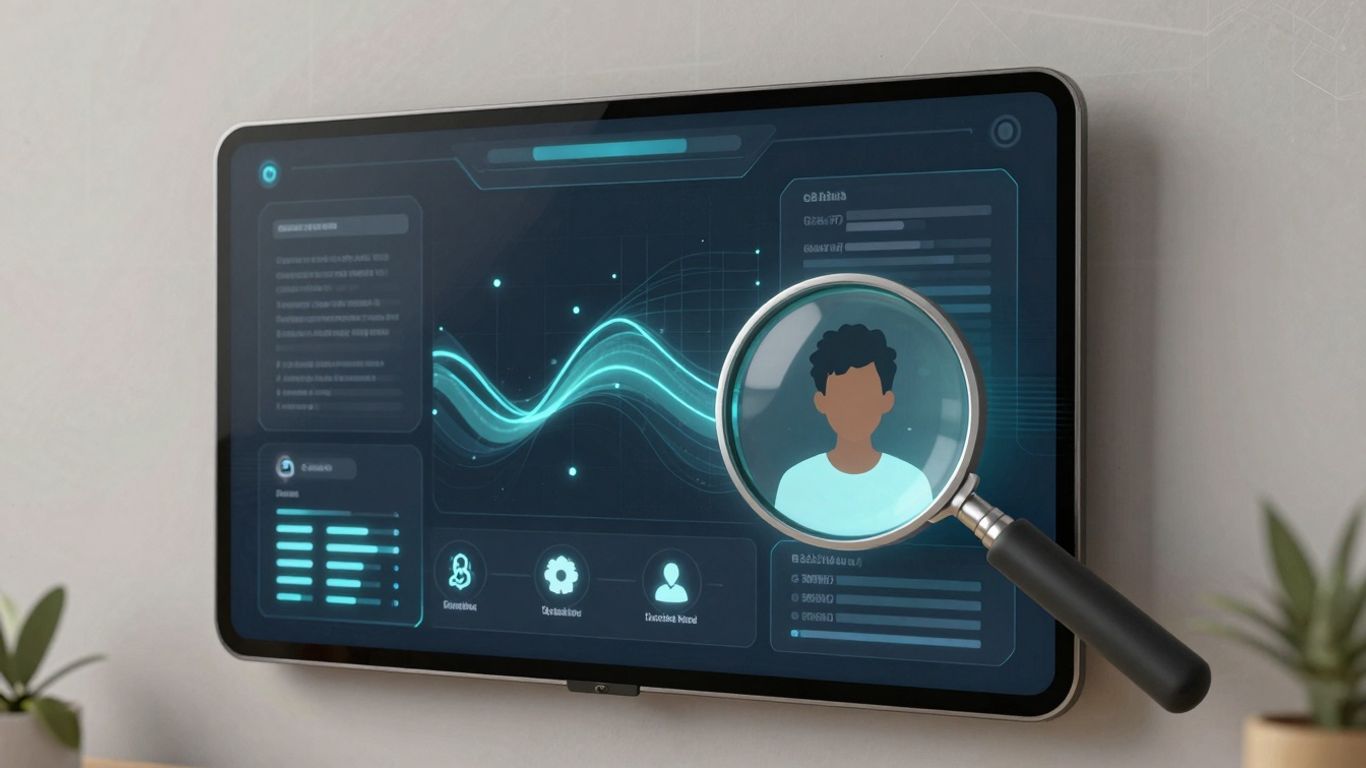 AI CRM dashboard with lead scoring and management features.