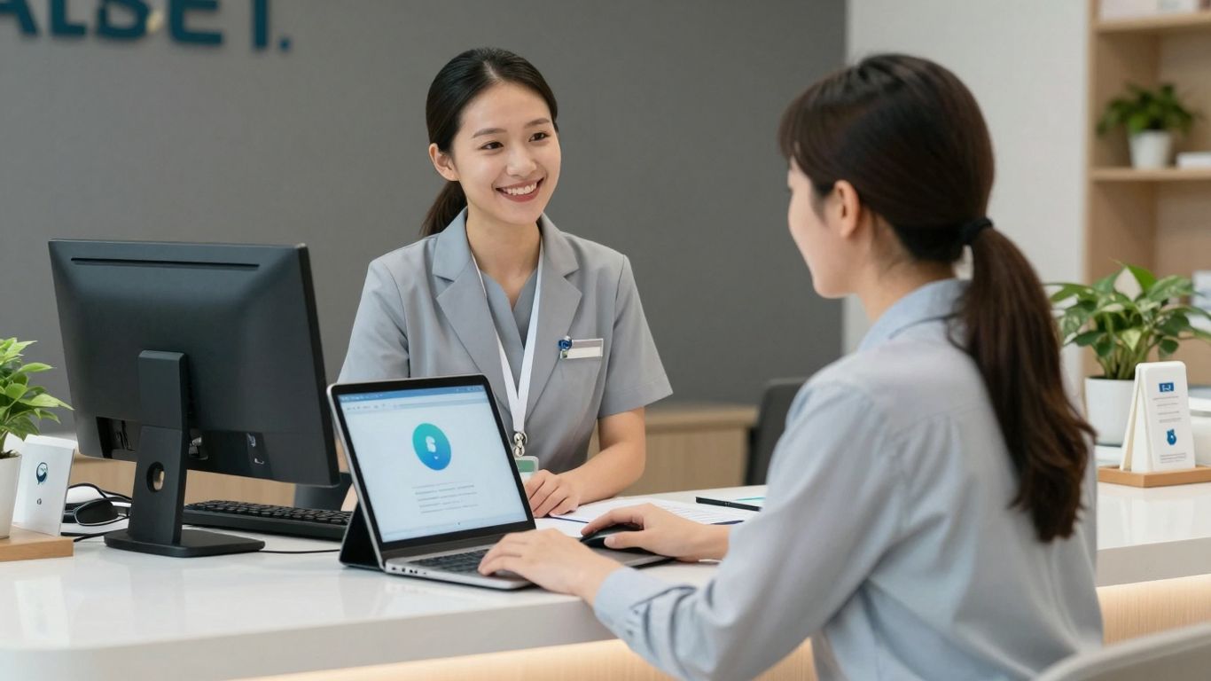 HIPAA-compliant receptionist service platform for medical practices.
