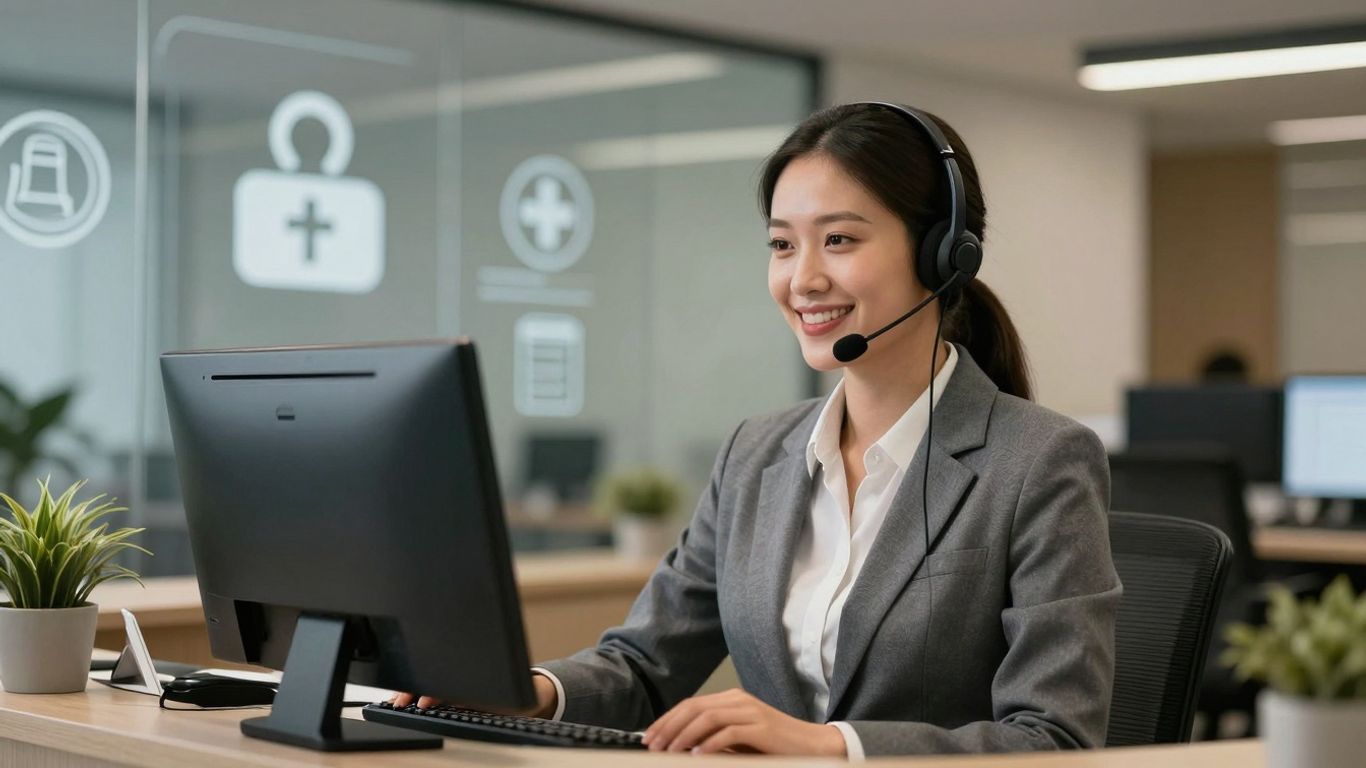 HIPAA-compliant receptionist service efficiency and cost-effectiveness.