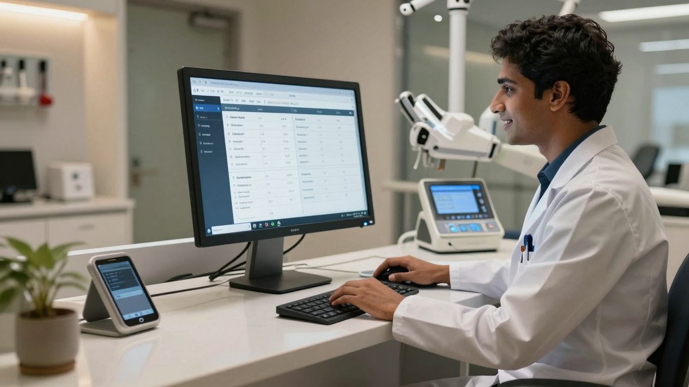 AI dental receptionist software interface