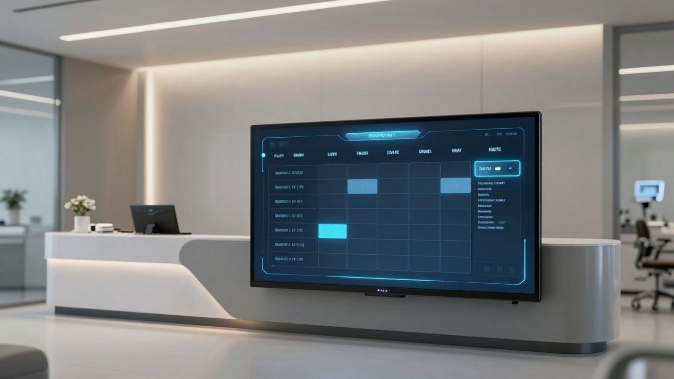 AI dental receptionist schedule control interface