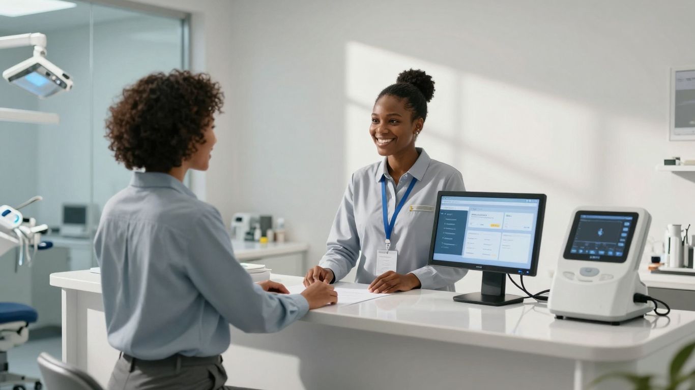 Dental AI receptionist calculating ROI