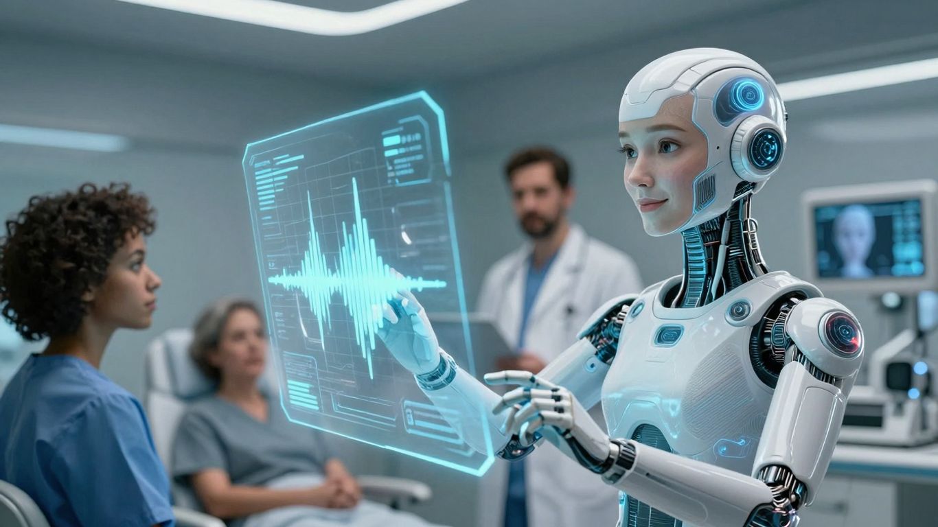 AI voice bot in a healthcare setting