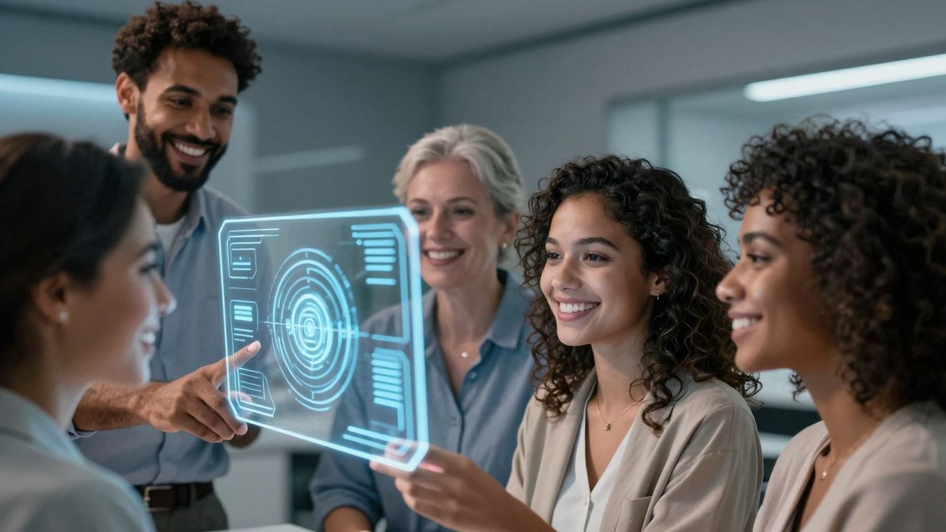 Patients engaging with voice AI in healthcare.