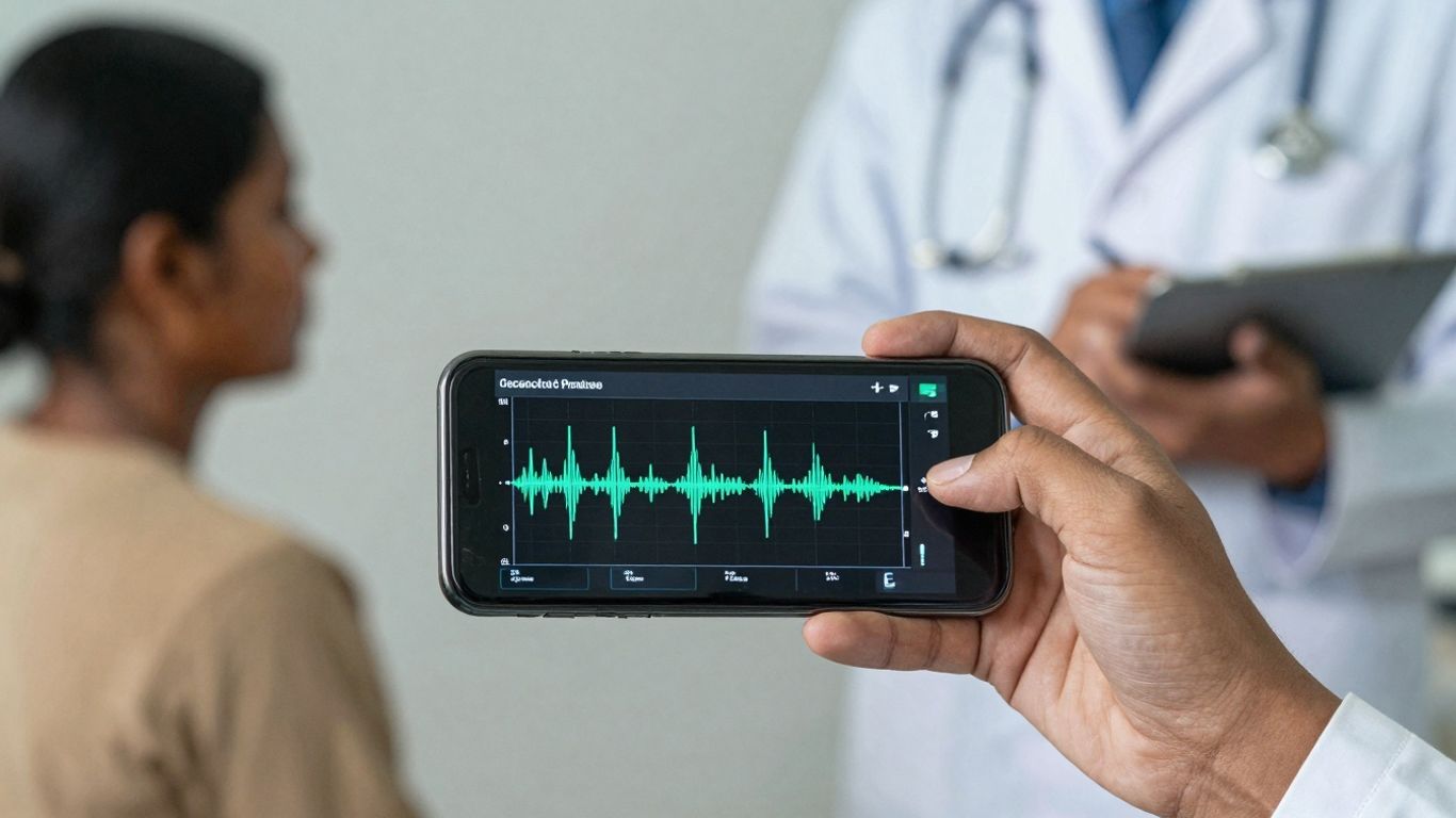 AI voice technology in healthcare setting