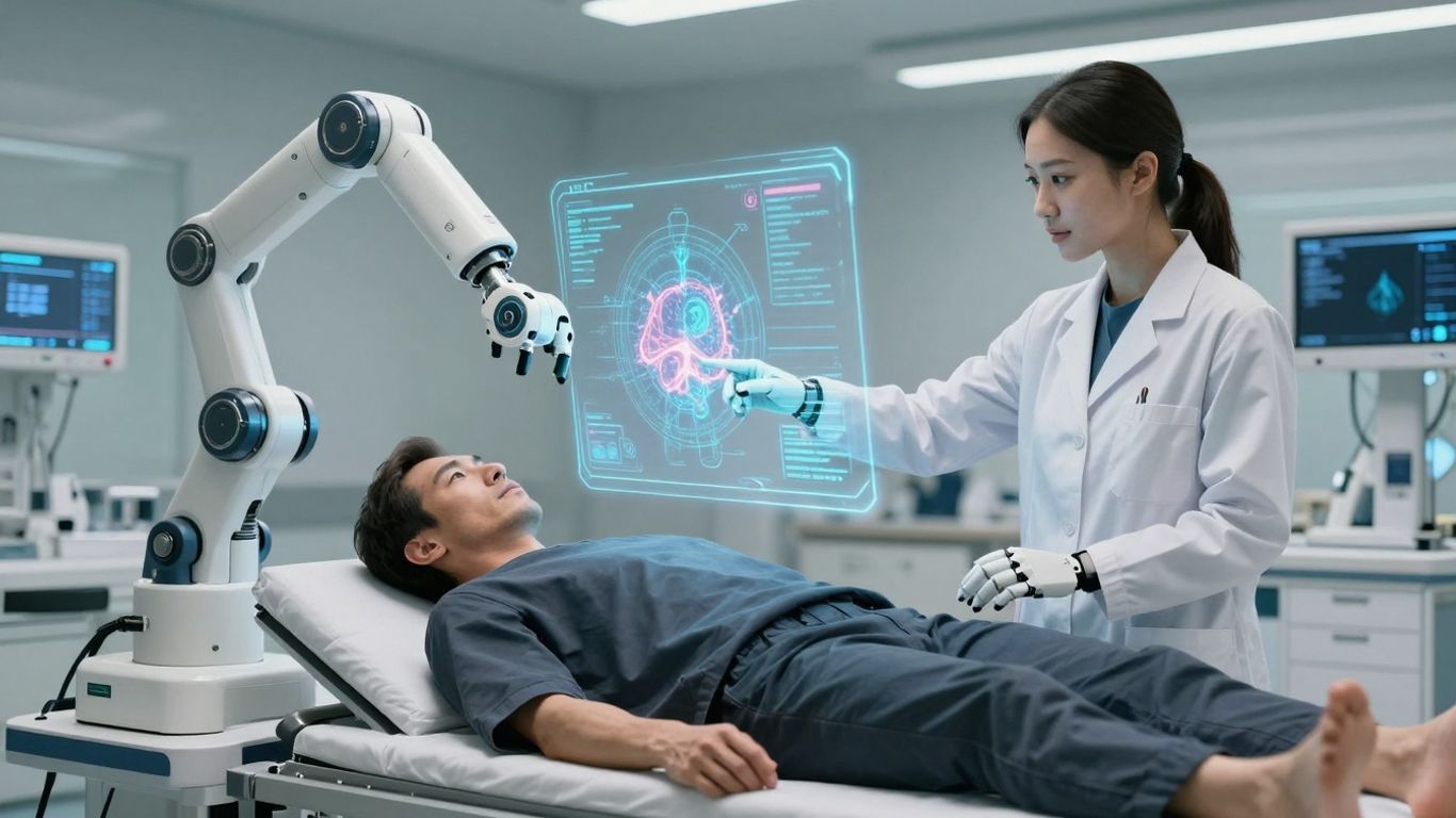 AI revolutionizing healthcare with advanced technology.