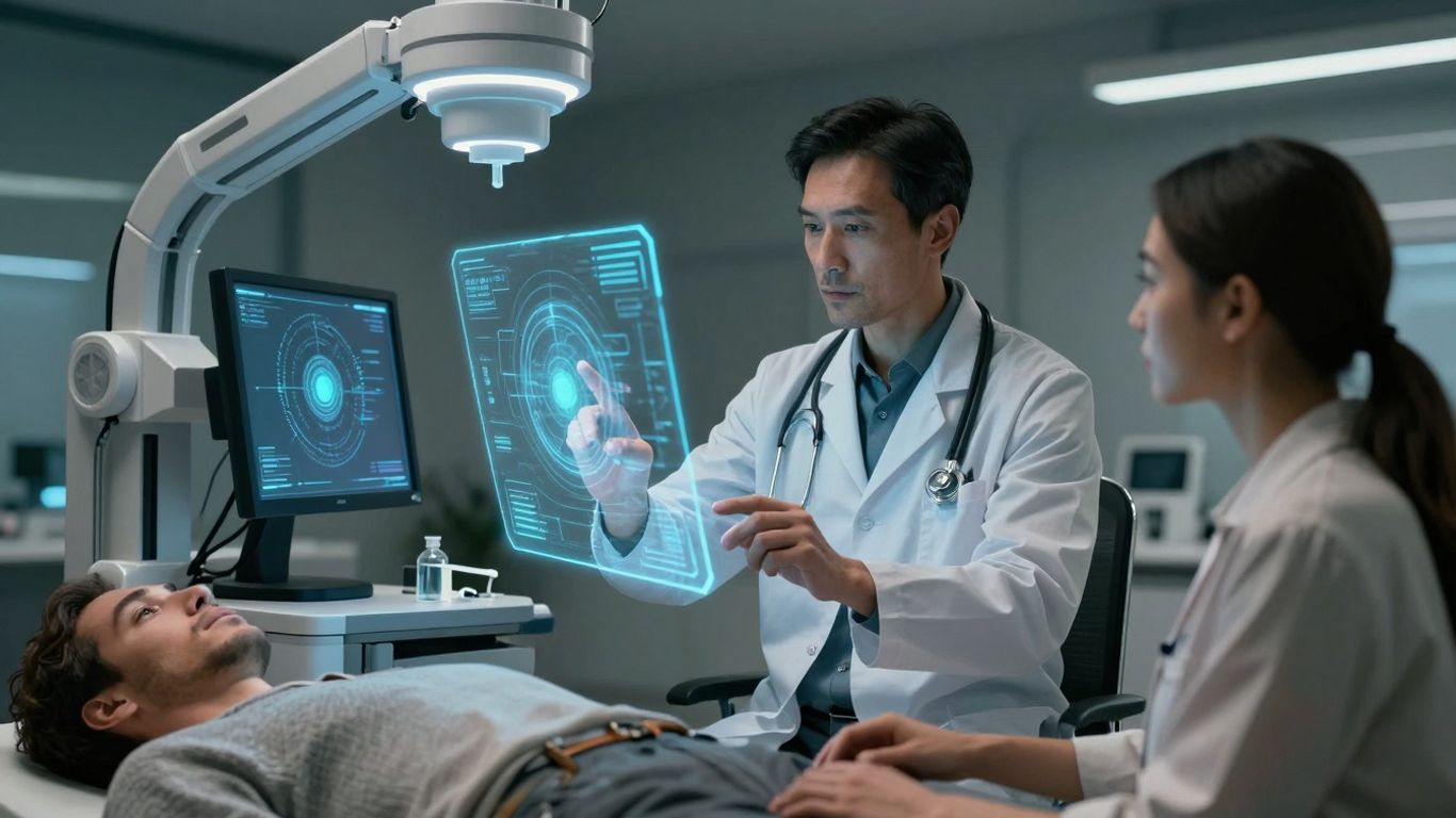 Doctor using AI for personalized healthcare