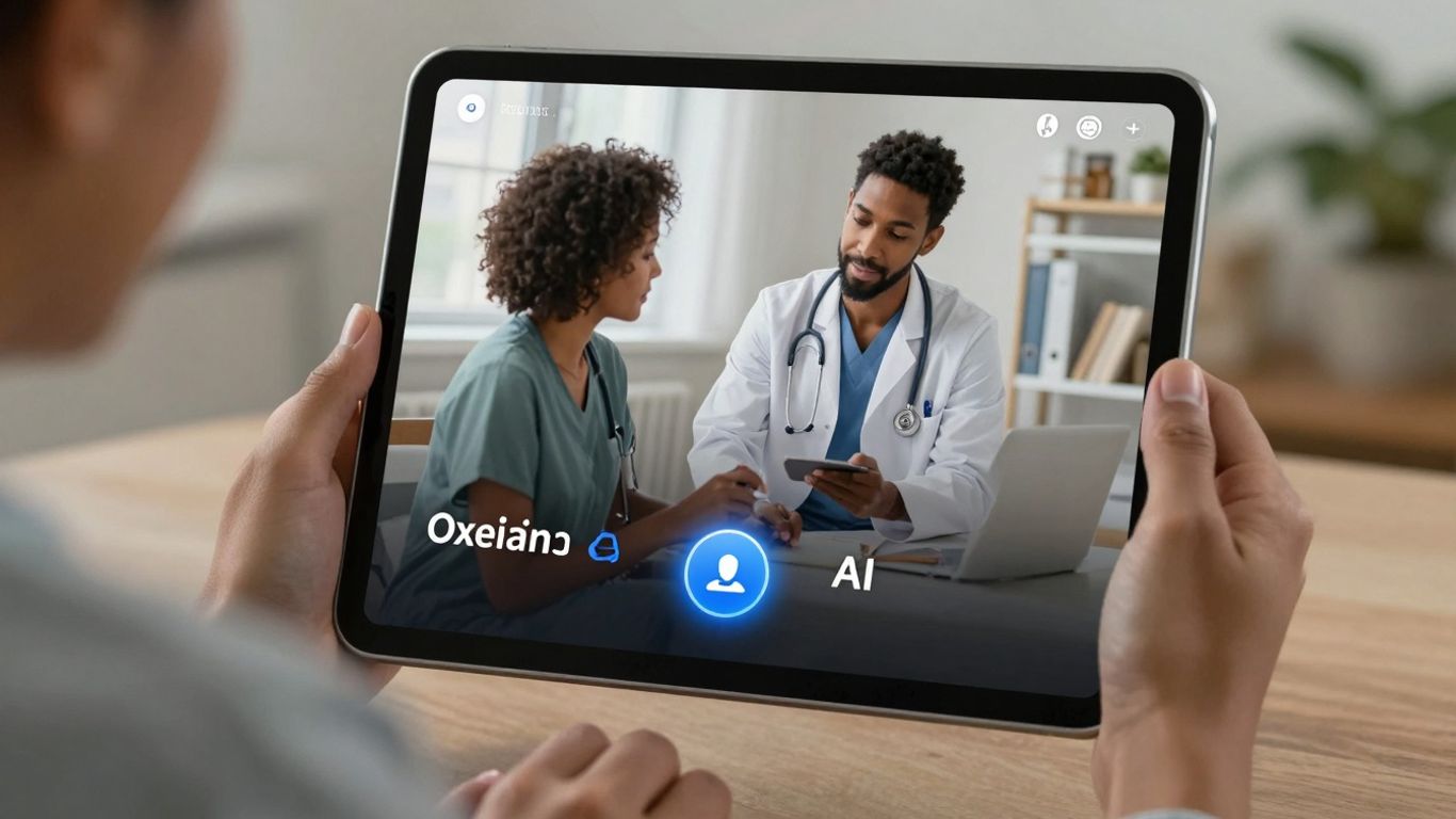 AI voice assistant helping patient care