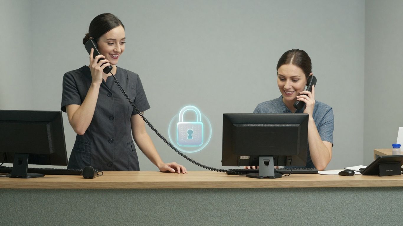 Medical answering service secure communication