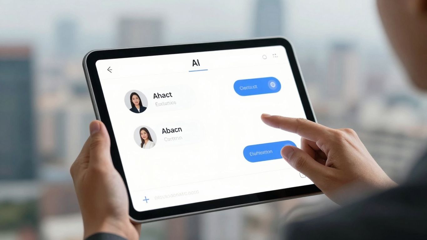 AI chatbot assisting real estate agent with lead management.