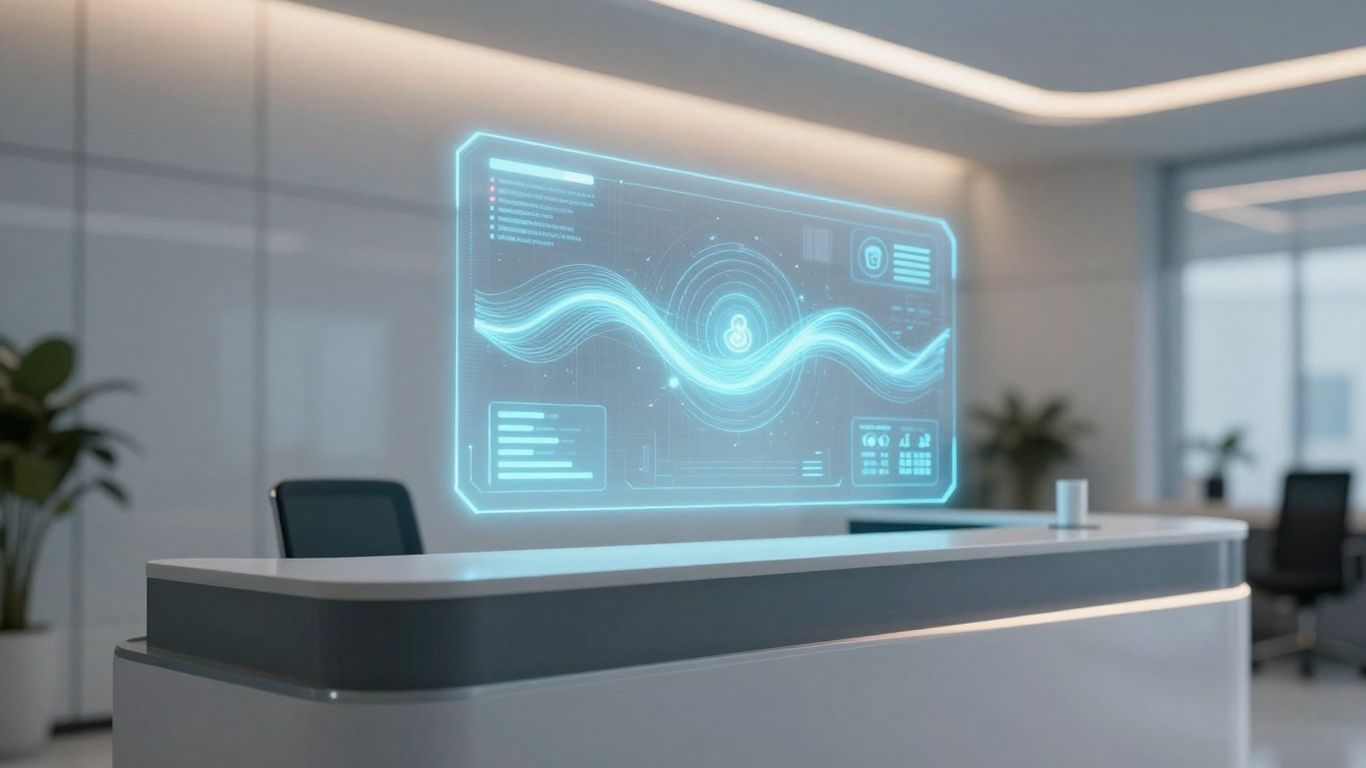 AI front desk in a medical office