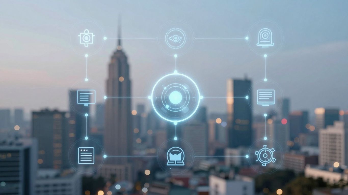 AI automation connecting real estate tasks visually.