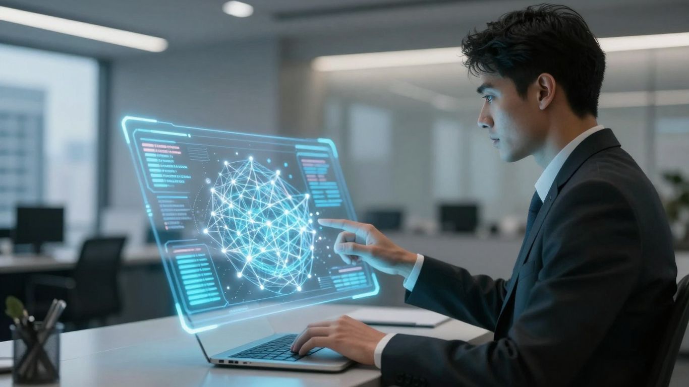 AI interface assisting real estate professional with lead generation.