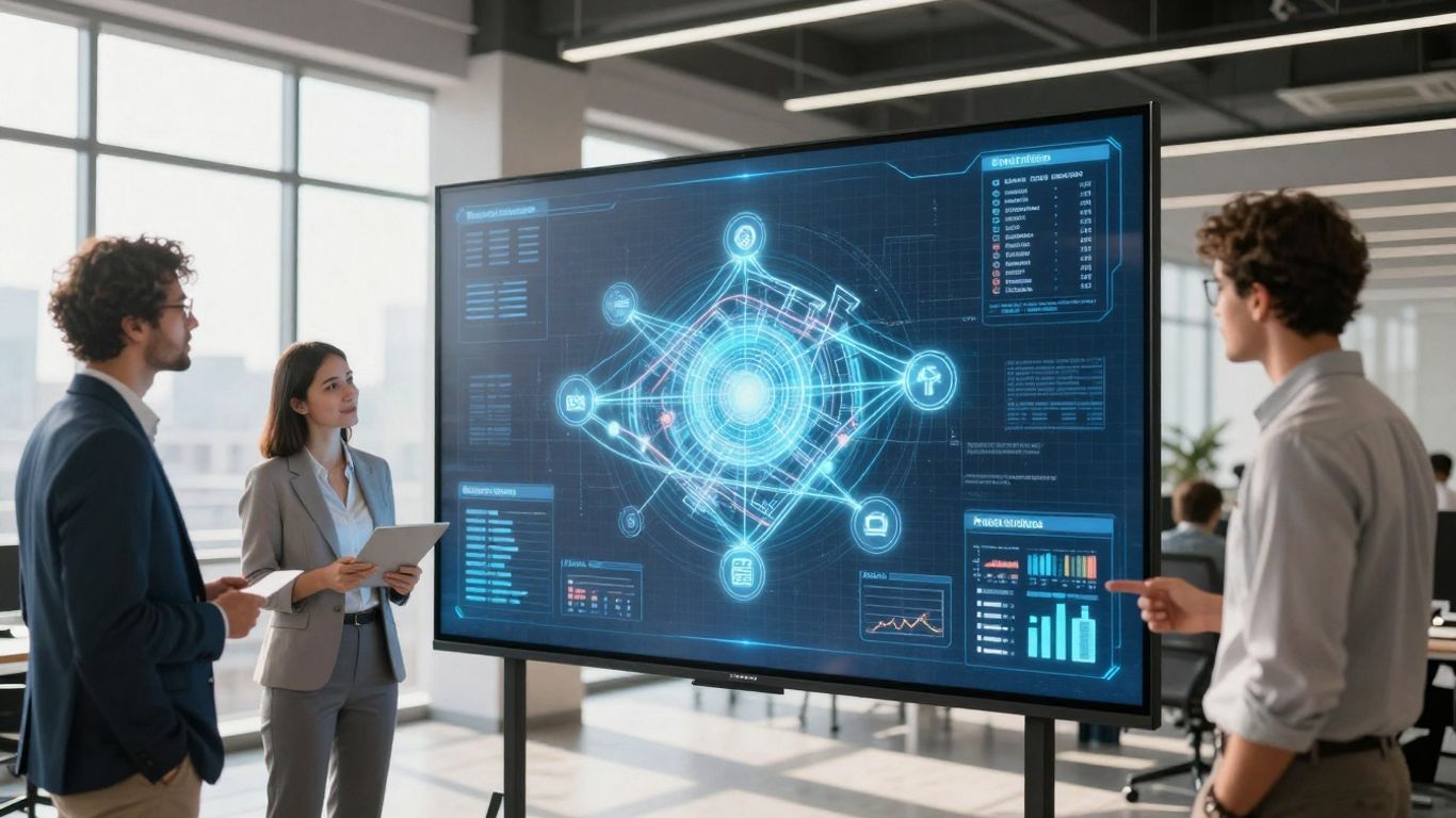 Real estate investors using AI for property management.