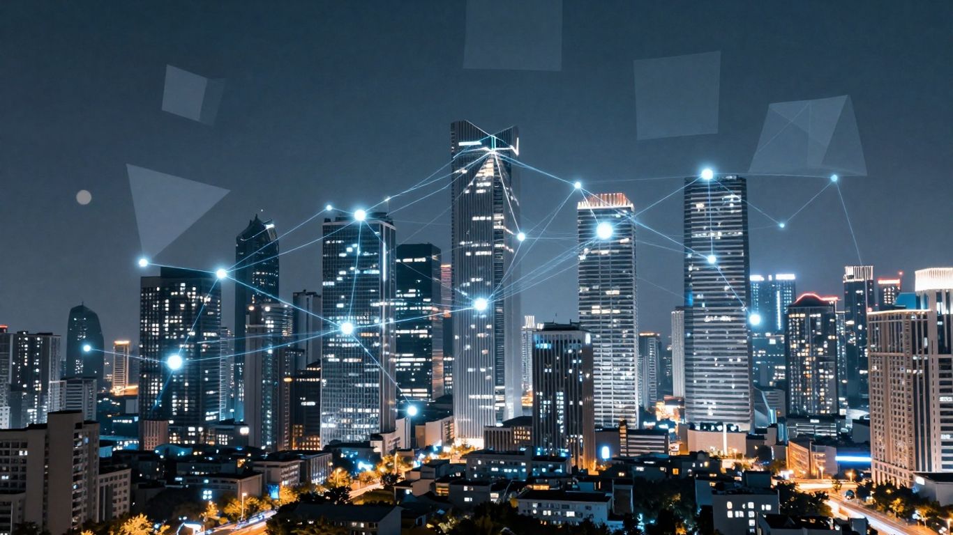 AI analyzing real estate data for property transactions.