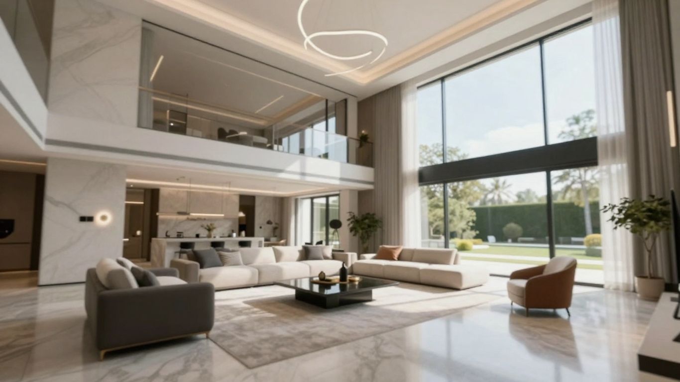 3D virtual tour of a modern house interior