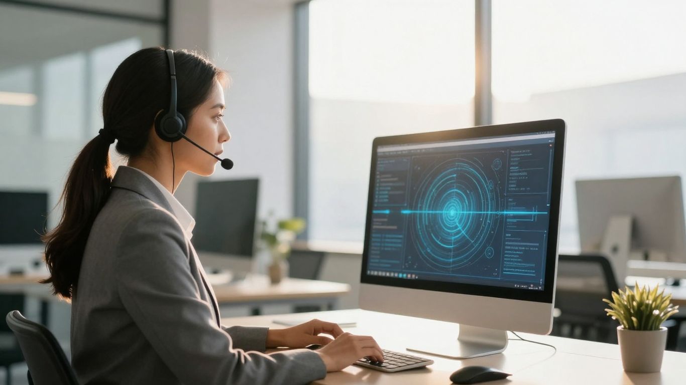 Real estate agent using AI for call management.