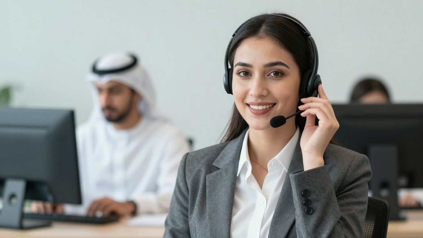 Virtual assistant helping a business