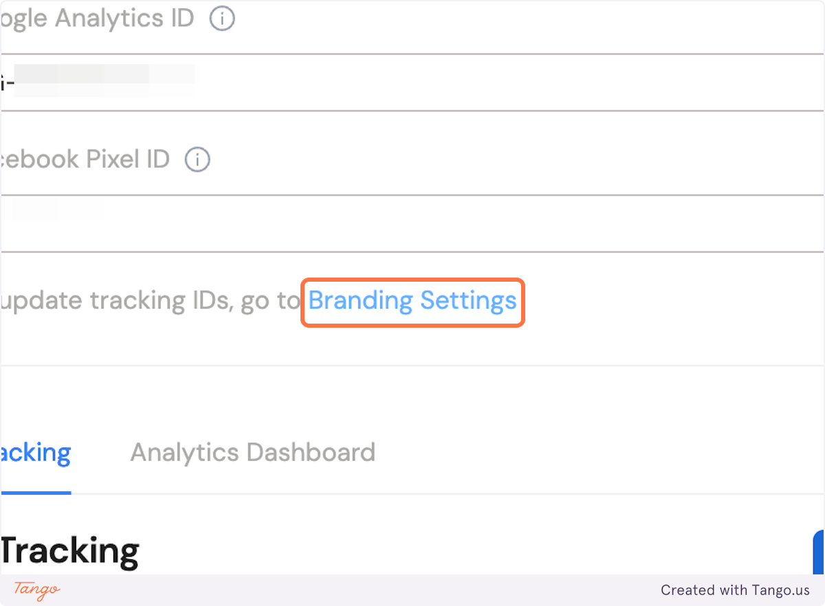 Click on Branding Settings