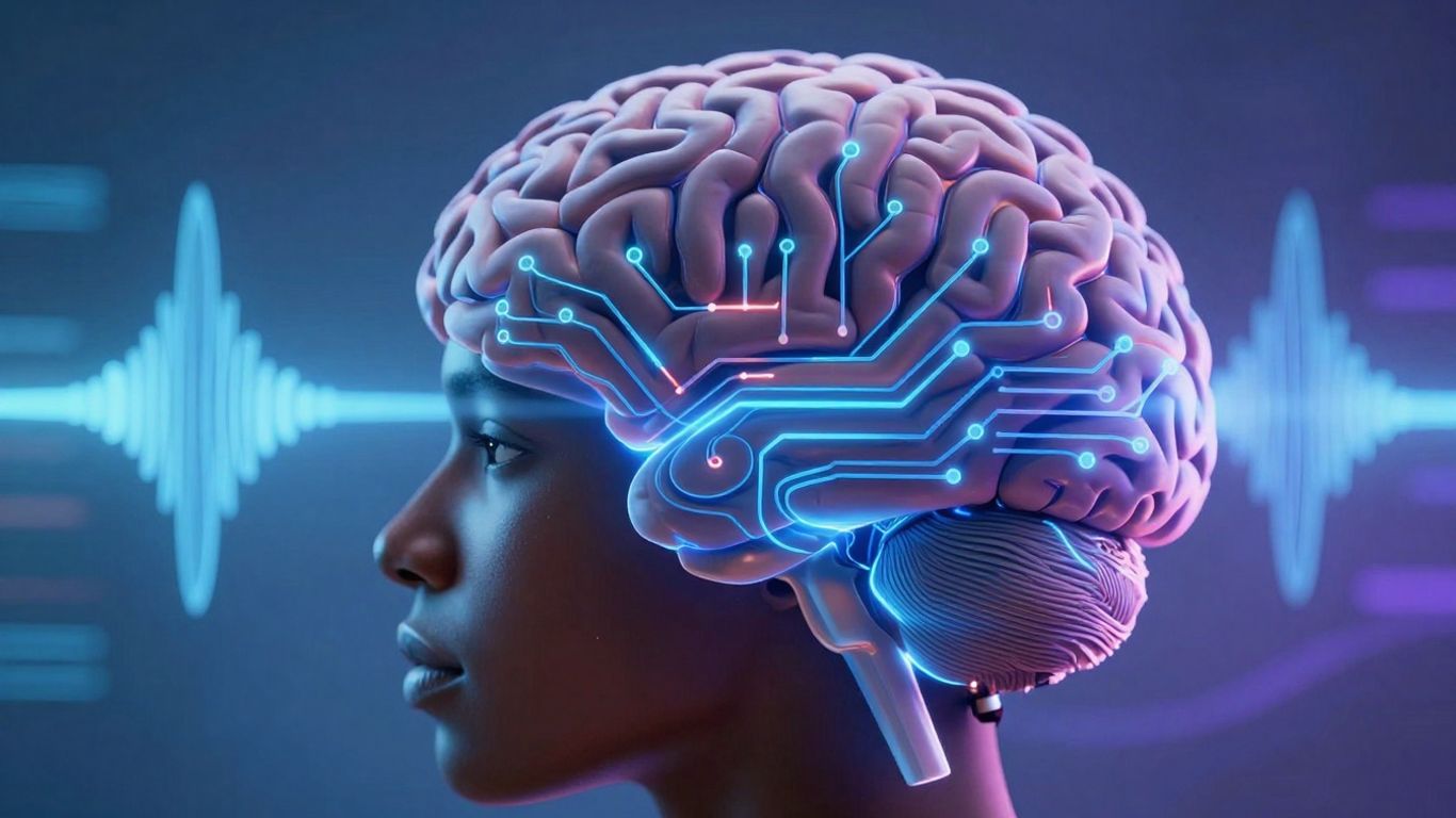 Brain circuitry with sound waves, AI voice technology