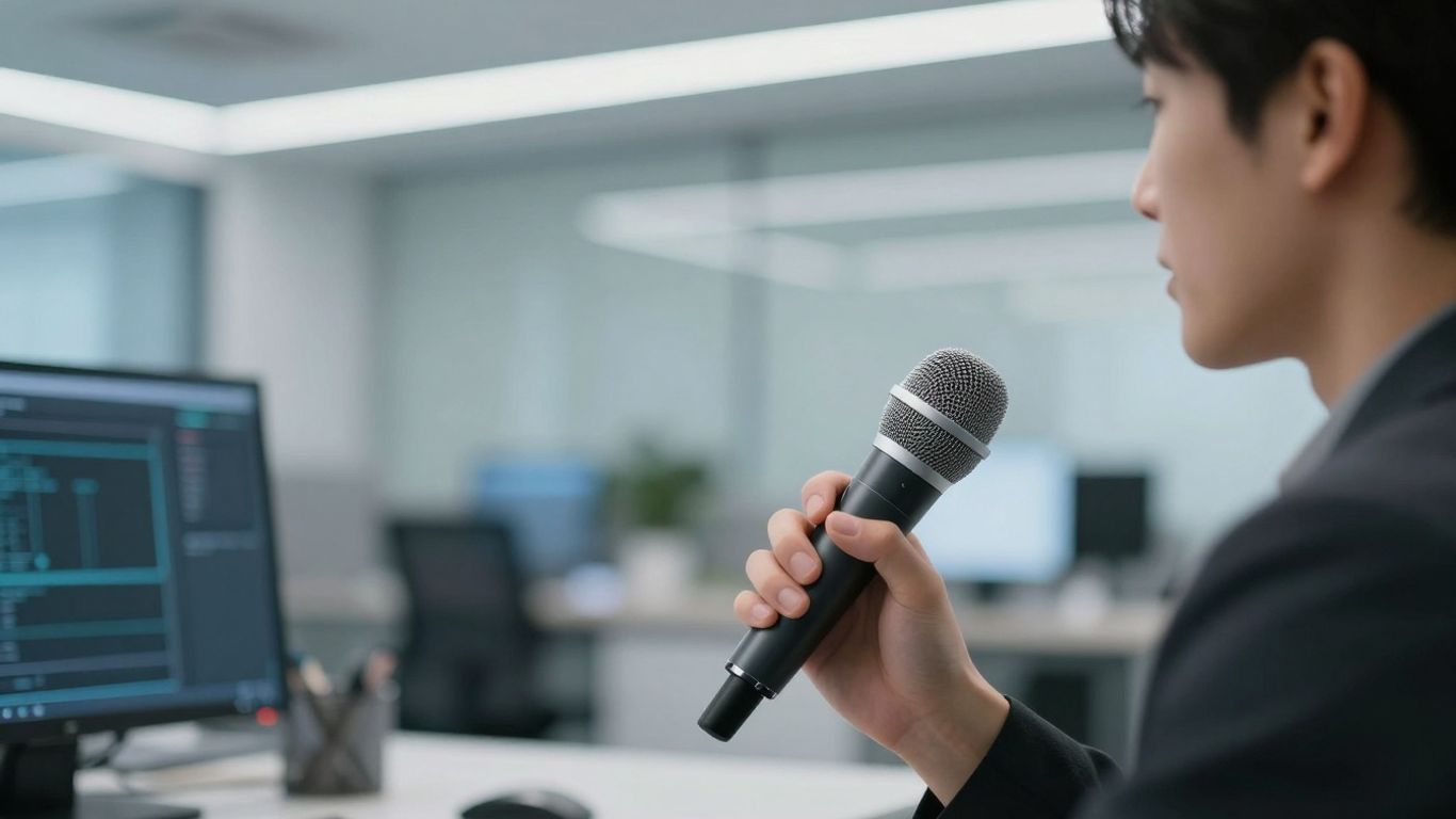 AI voice agent booking appointments visually.