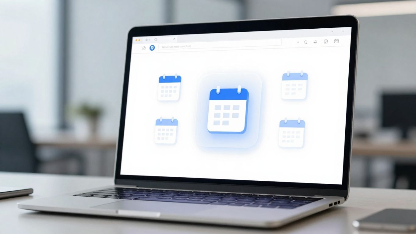 Trevor AI scheduler interface on a laptop screen.