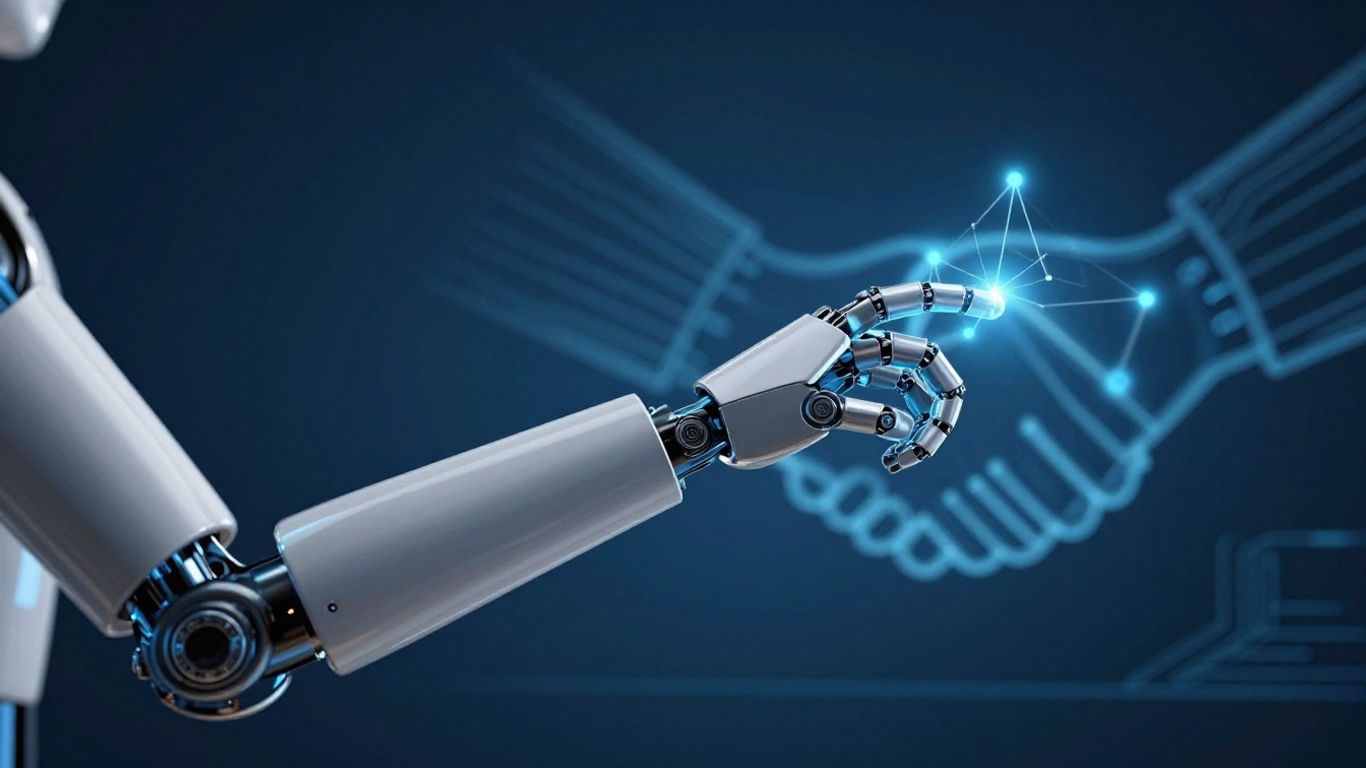 Robot making a phone call with network connection