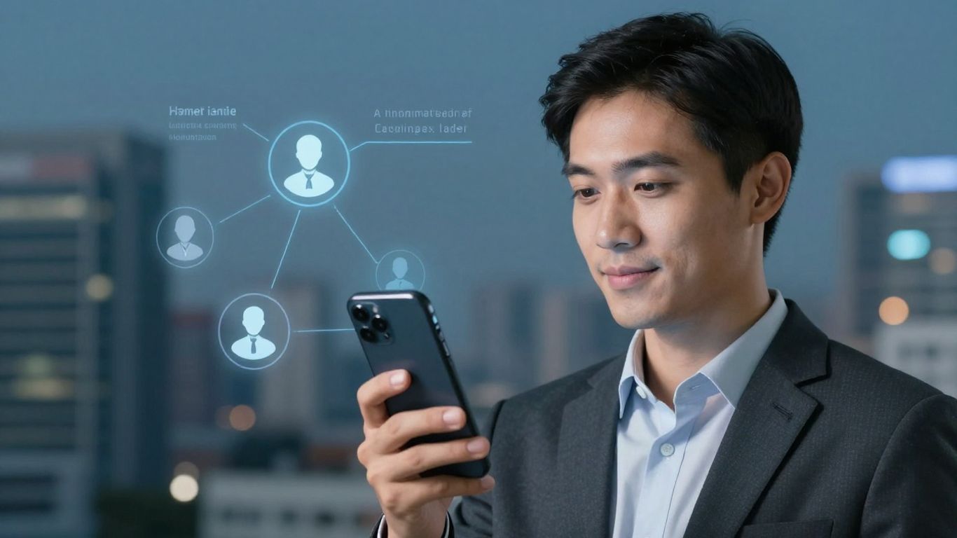 Real estate agent using AI for cold calling success.