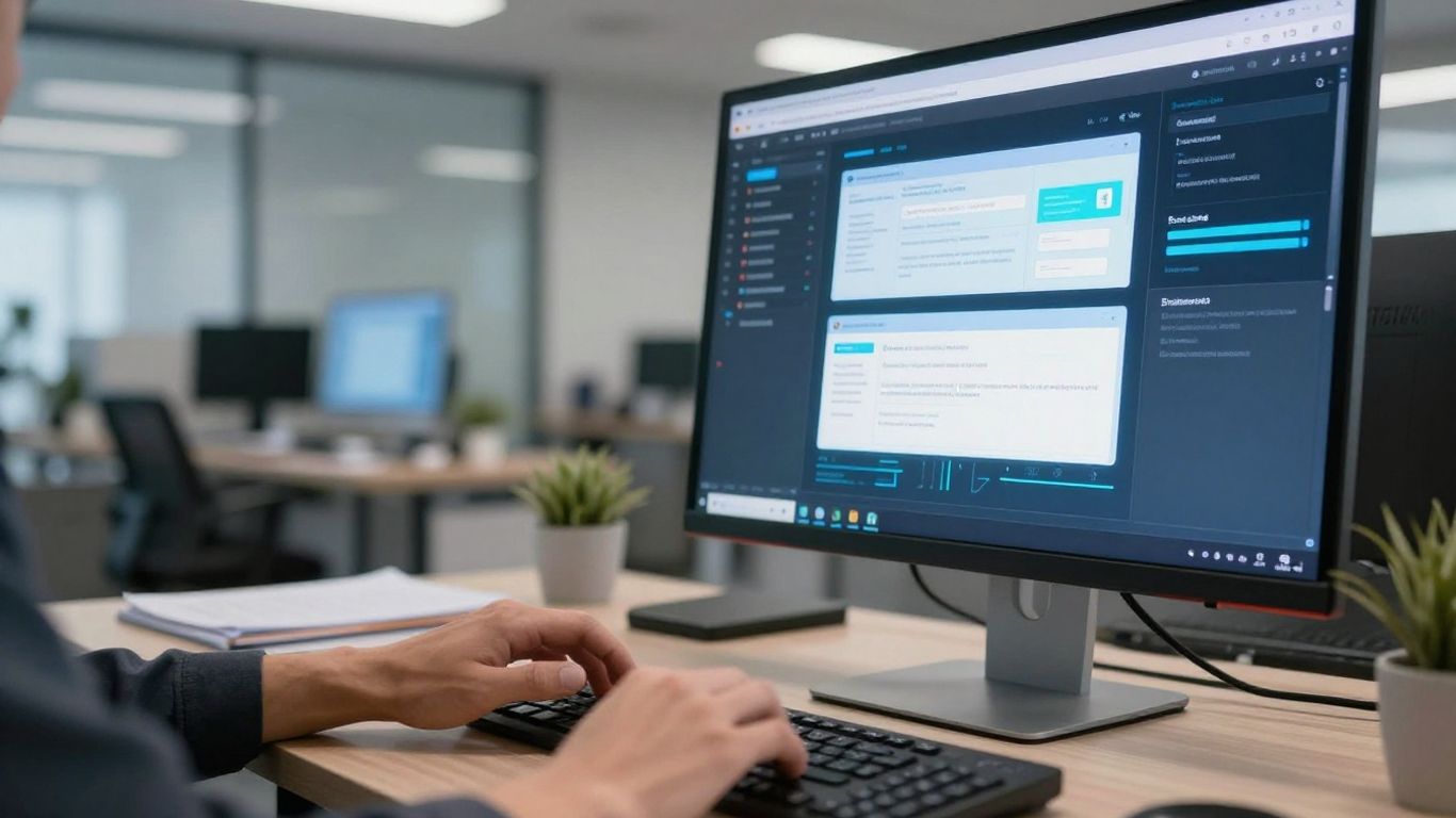 AI calling solution interface on a computer screen.
