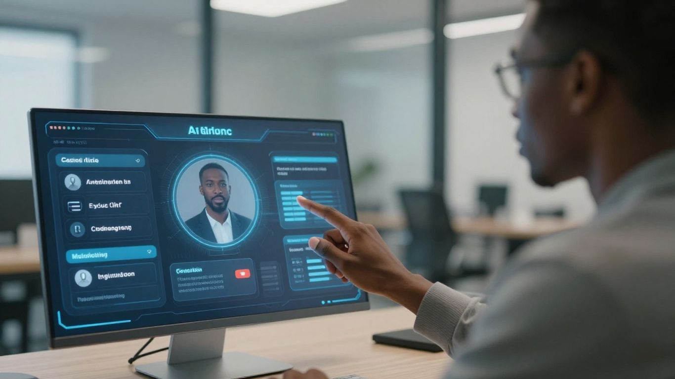 AI calling solution interface on a modern device.